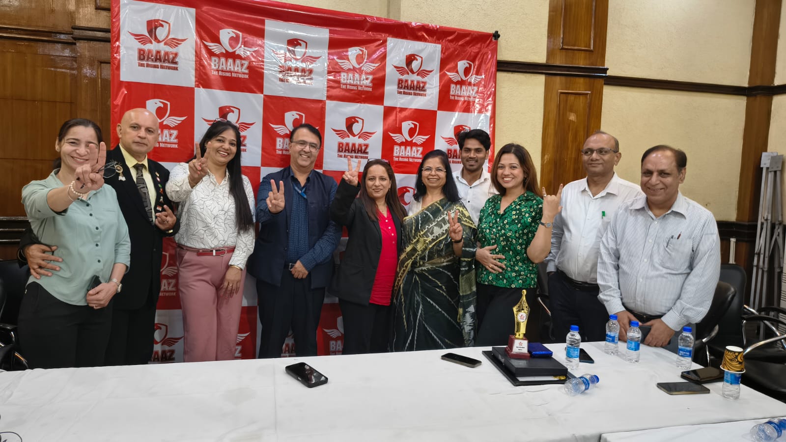Baaaz members at a chapter meeting in Delhi