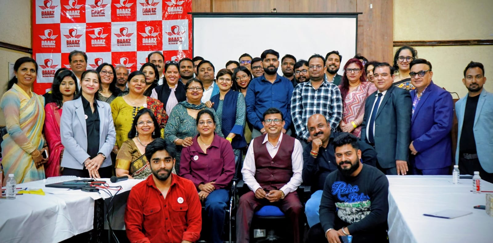 Baaaz members at a Delhi chapter meeting